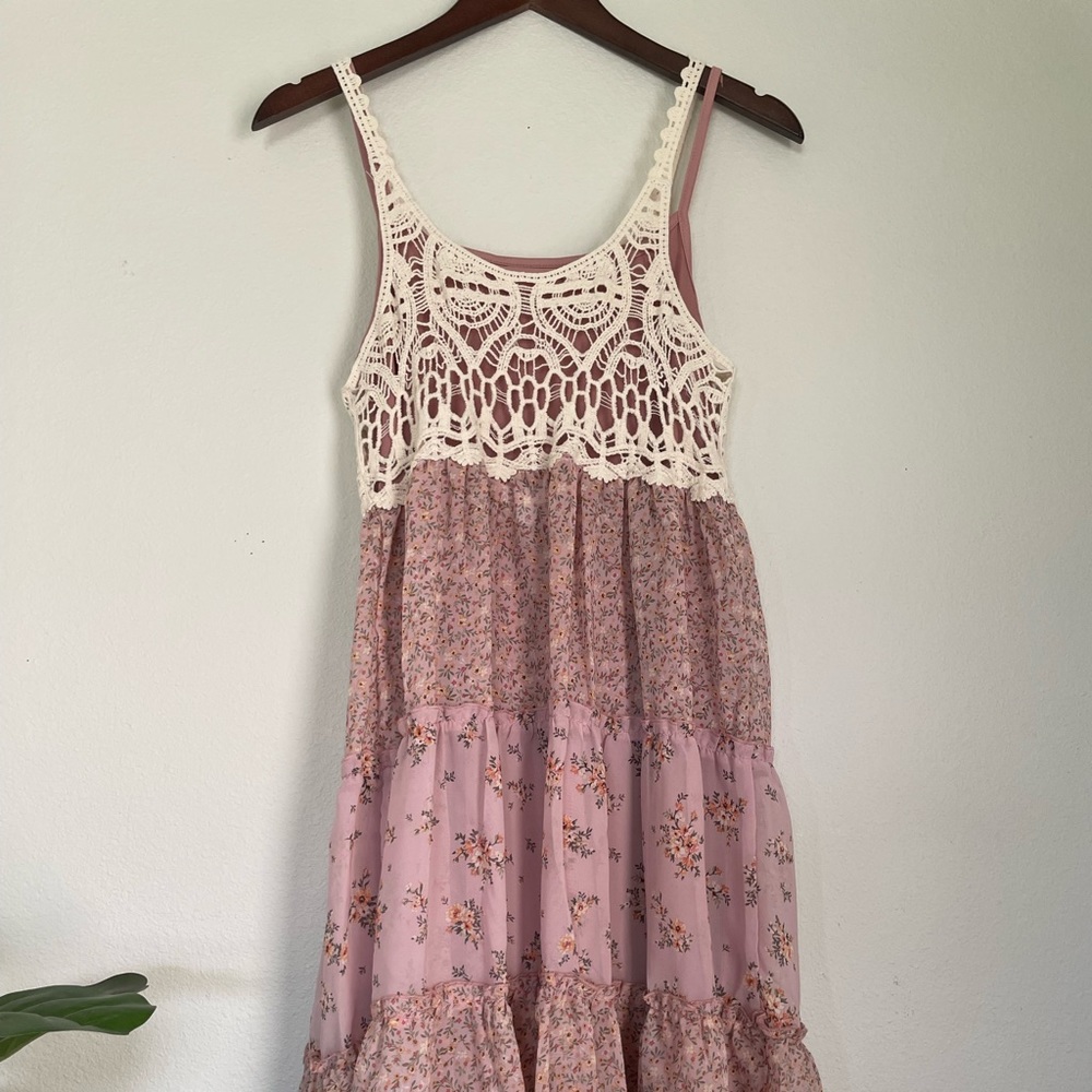 Mauve boho dress